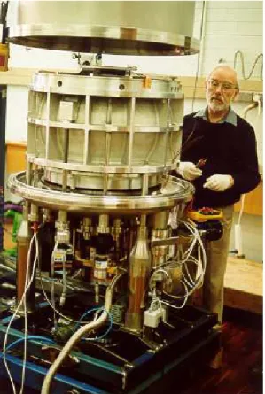 Figure 1. Photograph of the La Trobe photoelectron toroidal analyser.