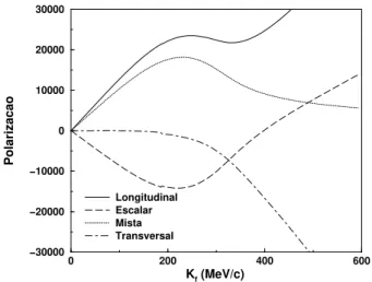 Figure 5. Polarization as a function of the fermi momentum.
