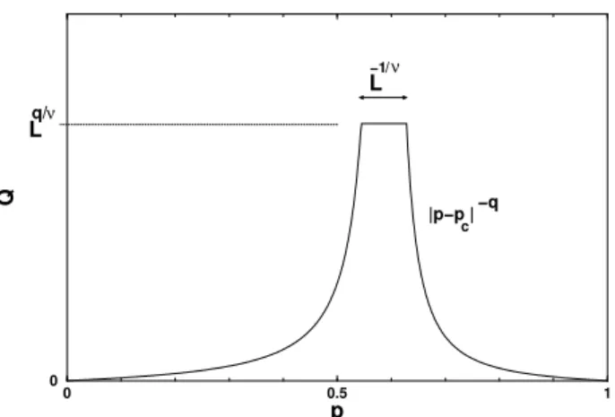 Figure 5. Finite size cut off of a divergence.