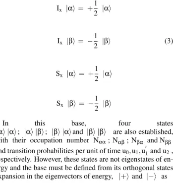 FIG. 1: Diagram of transition probabilities among the eingestates of a dipole-dipole interaction.