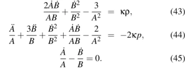 Table 2. KSS solutions for the parallel dust case when k = 0