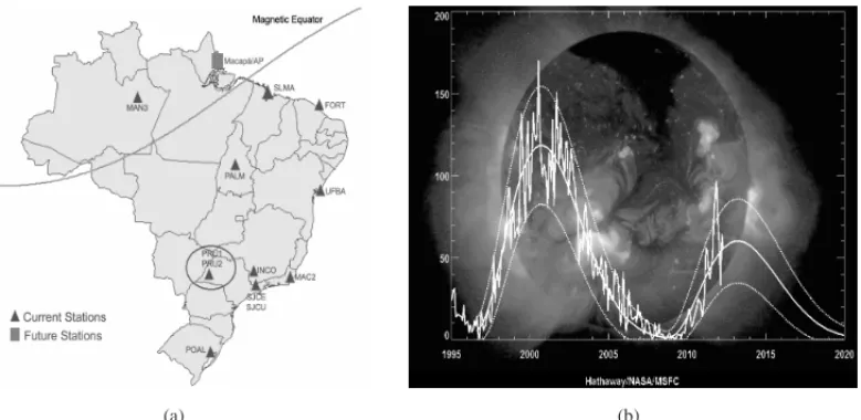 Figure 1: (a) Stations of CIGALA network, highlighting station PRU1 used in this paper