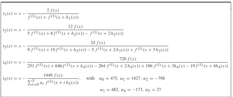 Table 1: First five barycentric type maps.