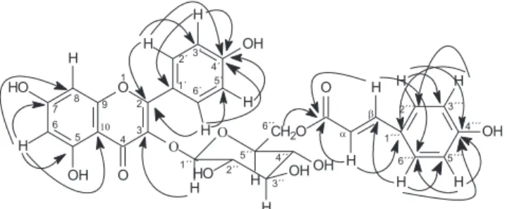 Figure 3. Effect of different concentrations of tiliroside on the histamine 10 -6 M ( c ), acetylcholine 10 -6  M  (  ) and KCl 40 mM ( T ) induced tonic contractions in guinea-pig ileum (n = 6)