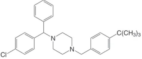 Figure 1. Chemical structure of buclizine