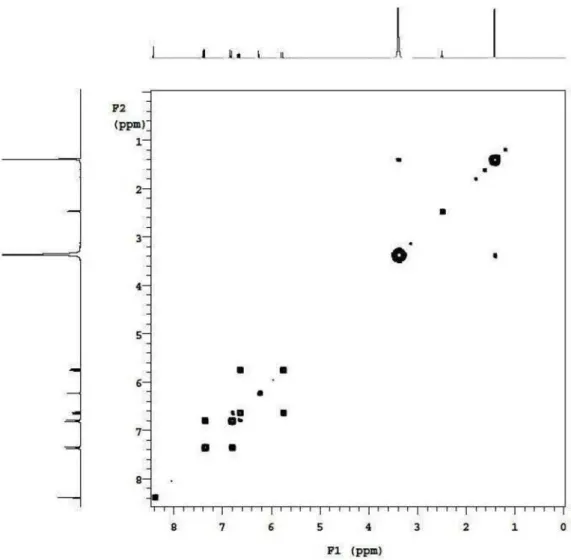Figure 10S. COSY spectrum (300 MHz (CD 3 ) 2 CO) of coumpond 2