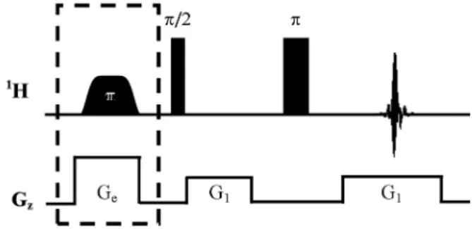 Figure 1. Pulse sequence for calibration of the gradients needed for ultrafast  2D NMR experiments
