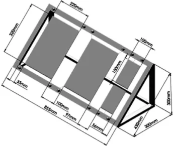 Figure 1. Wood holder used for the placement of the pollutants device