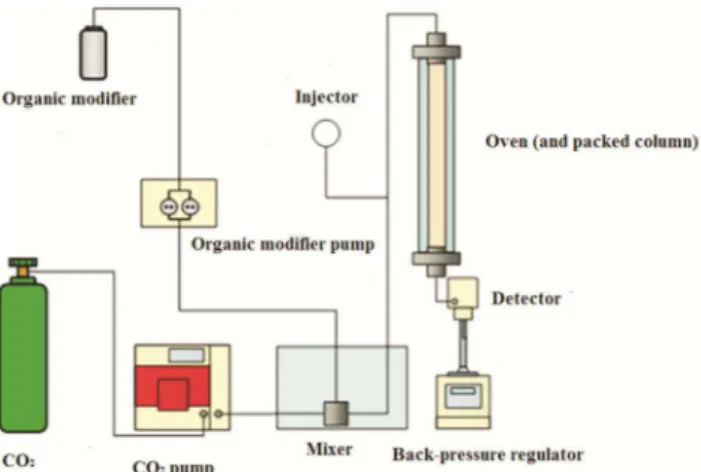 Figure 2. Schematic diagram of a supercritical fluid chromatograph designed  for use with packed columns