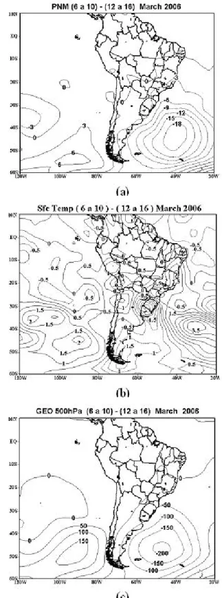 Figure  10  shows  the  composites  of  moisture  flux  convergence at 850 hPa and vertical velocity ield at 500 hPa  for  the  two  contrasting  episodes