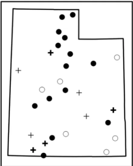Figure 11 - Spatial distribution of trends of CSDI index to Utah State. 