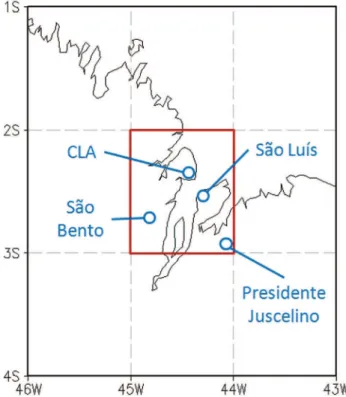 Fig. 1), localizado no litoral do Maranhão, realiza-se o lançamento de foguetes projetados e construídos no  Insti-tuto de Aeronáutica e Espaço (IAE)