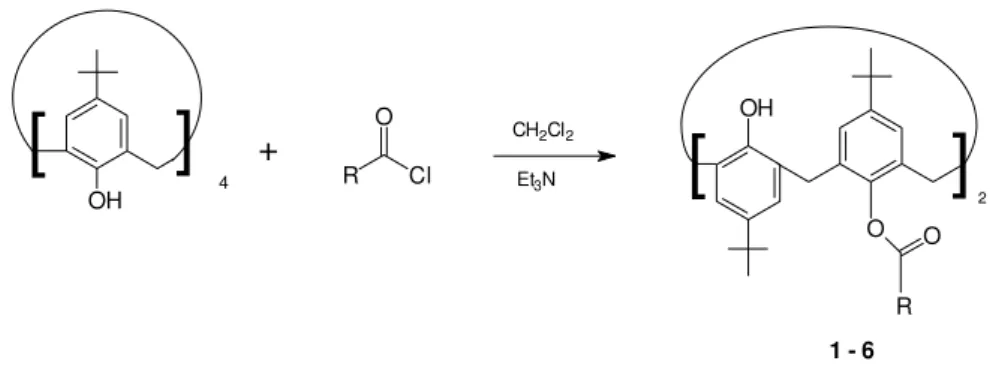 Figure 1: Cone and 1,3 alternate conformations of p-tert-butyl- p-tert-butyl-calix[4]arene derivatives