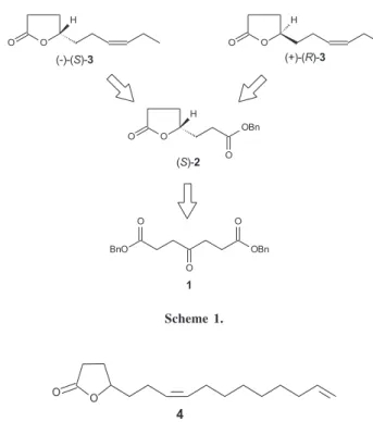 Figure 1.  (Z)-7,15-hexadecadien-4-olide.
