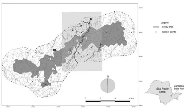 Table 2. Total, partial, and bioavailable concentration range of the macro elements in soil sample fraction A (0-20 cm) and B (20-40 cm) in the state park Cantareira