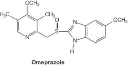 Figure 1. Chemical structure of omeprazole enantiomers.