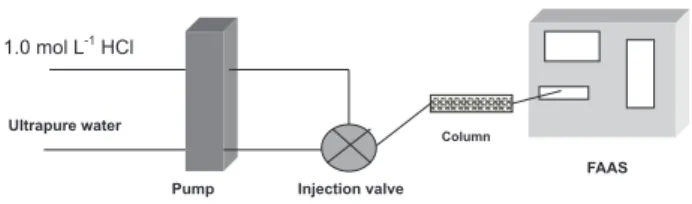 Figure 1. Field sampling system for determination of cadmium and nickel in fresh water samples.