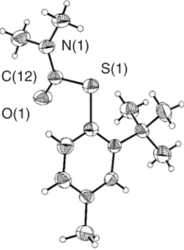 Figure 3. ORTEP view of 8.