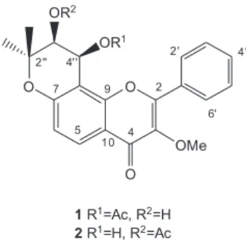 Figure 1. Structures of compounds 1 and 2.