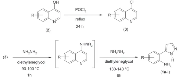 Table 1. Yields of compounds 1a-i