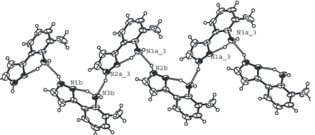 Figure 2. Hydrogen bonding of 1a.