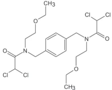 Figure 1. Molecular structure of TEC.