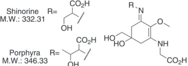 Figure 1. The chemical structure of the compounds analysed.