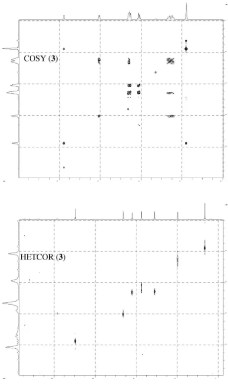 Figure S2b. COSY and HETCOR of 3 (200 MHz, DMSO-d 6 ).