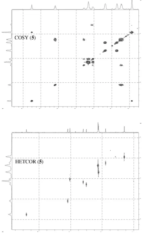 Figure S4b. COSY and HETCOR of 5 (200 MHz, DMSO-d 6 ).