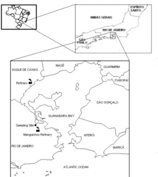 Figure  1.  Map  of  the  sampling  location  (FIOCRUZ  Campus,  Rio  de  Janeiro) and Basin III area