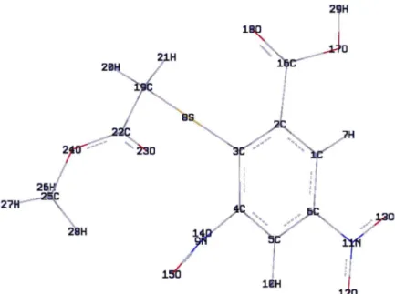 Figure S1. Optimized geometry of the molecule.