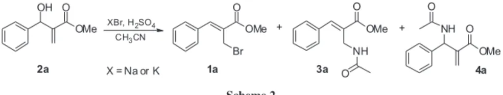 Table 2. Synthesis of (Z)-allylic bromides 1 from alcohols 2 using LiBr/H 2 SO 4  in acetonitrile
