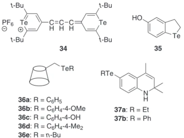 Figure 7. Selenium compounds 31-33 that exhibit GPx like behavior.