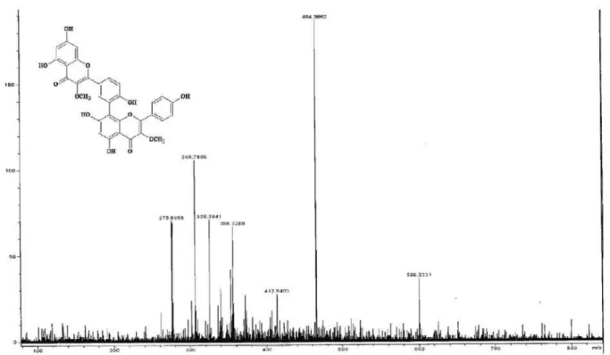 Figure S5. HR-ESI-MS spectrum  of the compound 1 isolated of  N anuza p licata.