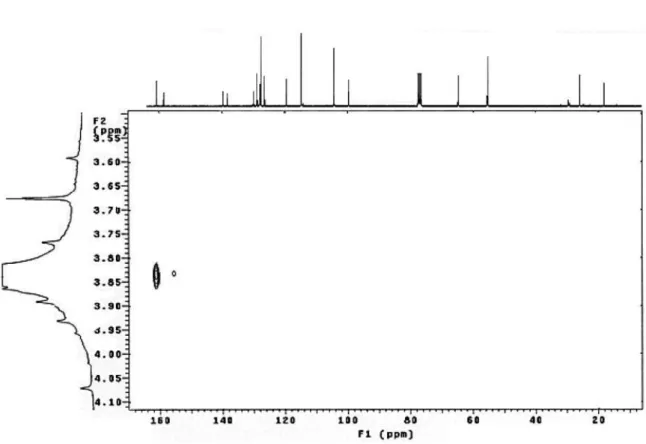 Figure S12. HMBC NMR experiment of the compound 4 (expansion 1).
