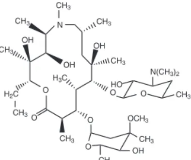 Figure 1. Structure of the azithromycin.