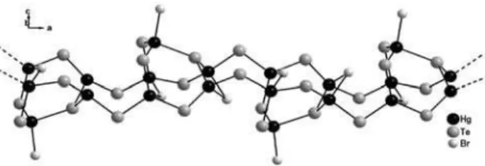 Figure 4. A polymeric assembly of 3 along the crystallographic axis a. 