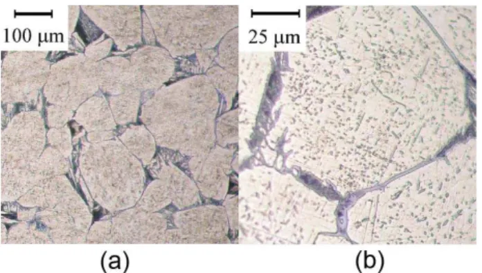 Figure  1  shows  the  optical  micrographs  of  Cu-9% 