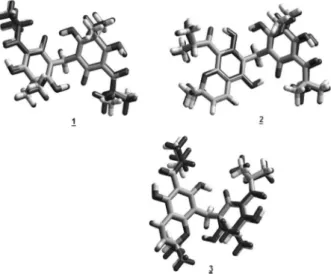 Table 2. Interatomic distances (Å) for hydrogen bonds calculated by the Gaussian 98 program and obtained by X-ray diffraction for the phloroglucinols studied
