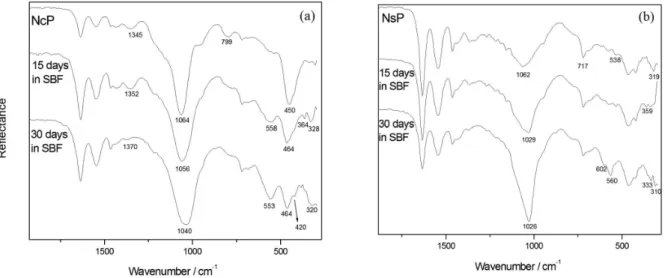 Table 1. Characteristic wavenumber for the samples PA, NcP and NsP  before contact with the SBF solution