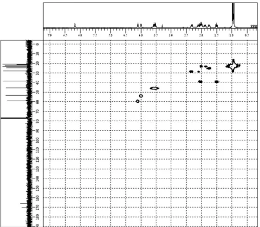 Figure S8.  HMBC  spectrum of Cyclo( L -Leu- L -Pro) (4).