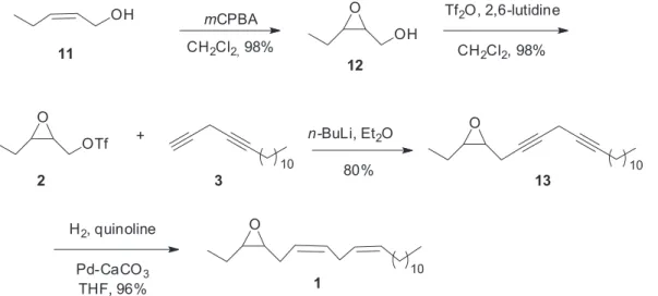 Table 1. Synthesis of the four stereoisomers of epoxyalcohol 12 via  Sharpless epoxidation
