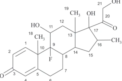 Figure 1. Molecular structure of dexamethasone.