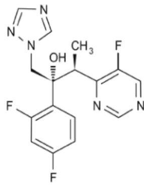 Figure 1. Chemical structure of voriconazole.
