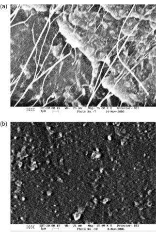 Figure 4 shows typical SEM images of the TB7030  copolymers before and after immersion in 75% ethanol-water  at 37  o C for 720 h after photopolymerization with LED Ultra  Blue IS for 60 s and 600 mW power