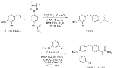 Figure 1. PDE4D allosteric modulators D159404 (4) and D159153 (5). 