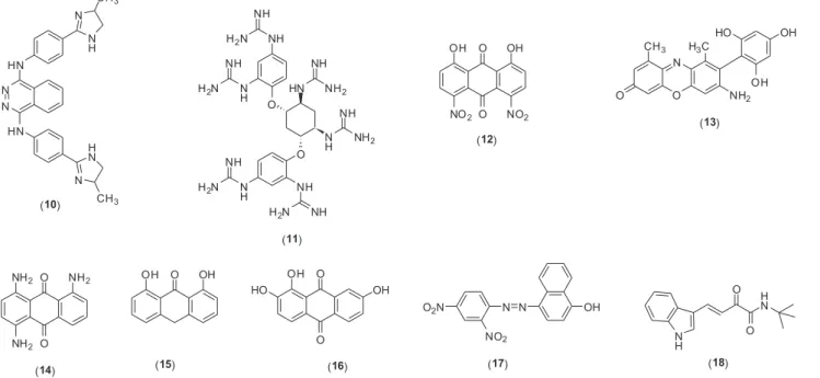 Figure 2. Structures of DENV protease inhibitors 10-18.