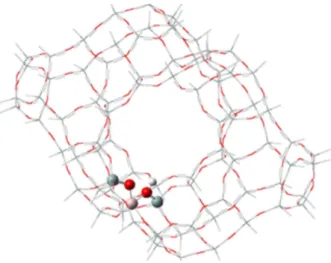 Figure 1. Framework structure of the zeolite Y used in calculations at  ONIOM (M062x/6-31G(d,p):PM6) level