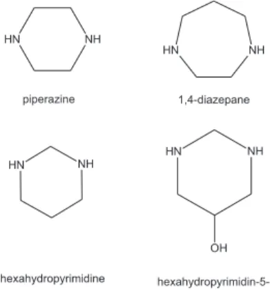 Figure 1. Diazocycle units employed in the synthesis of the ligands.