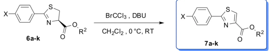 Figure 2 displays a typical growth of SmA bâtonnets  (bright) from the isotropic phase (black) upon cooling  at 161 °C of thiazoline 6i